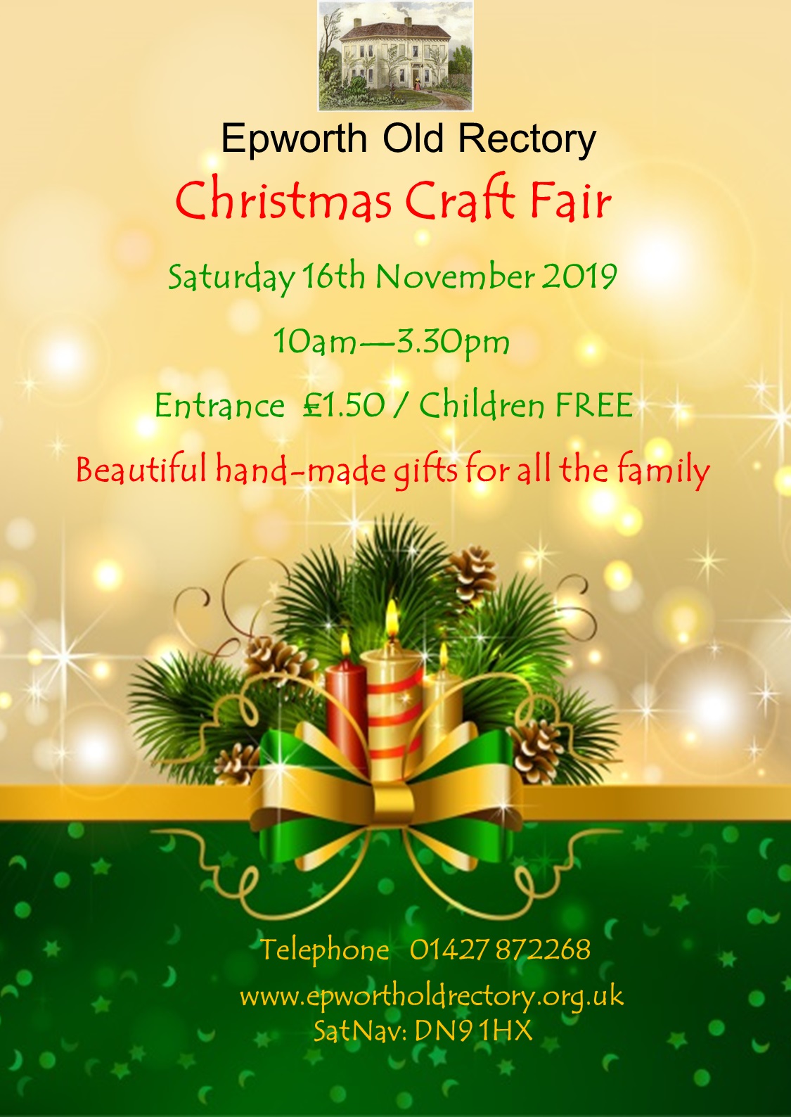 Download Christmas Craft Fair Epworth Old Rectory Yellowimages Mockups